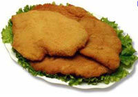 Milanesas saborizadas, con verduras en salsa