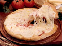 Pizza con muzzarella