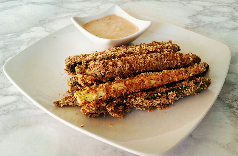 Bastones de zapallito italiano (zucchini)