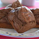 Muffins de chocolate hechos con edulcorante