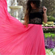 La falda plisada est� de moda
