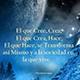 �Qu� deseas creer y crear para tu vida?