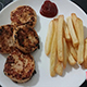 Hamburguesas de pollo sin gluten