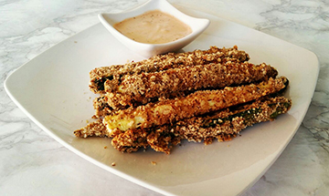 Bastones de zapallito italiano (zucchini)