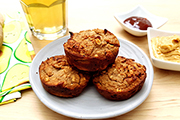 Muffins especiados, receta vegana