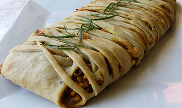 Rollo de lentejas y nueces