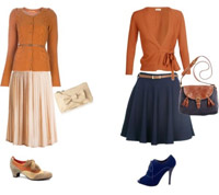Formal chic: Falda + Lana