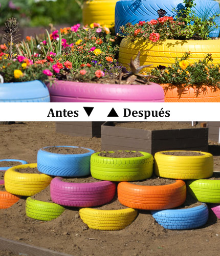 Cubiertas de auto coloridas