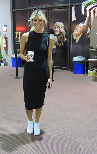 Patricia Wolf con un estilo sporty