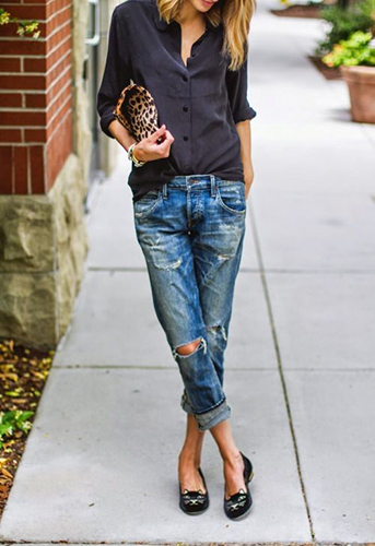 Jeans estilo �boyfriend�